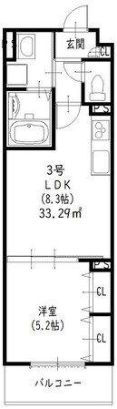 クリエオーレ南新町の物件間取画像